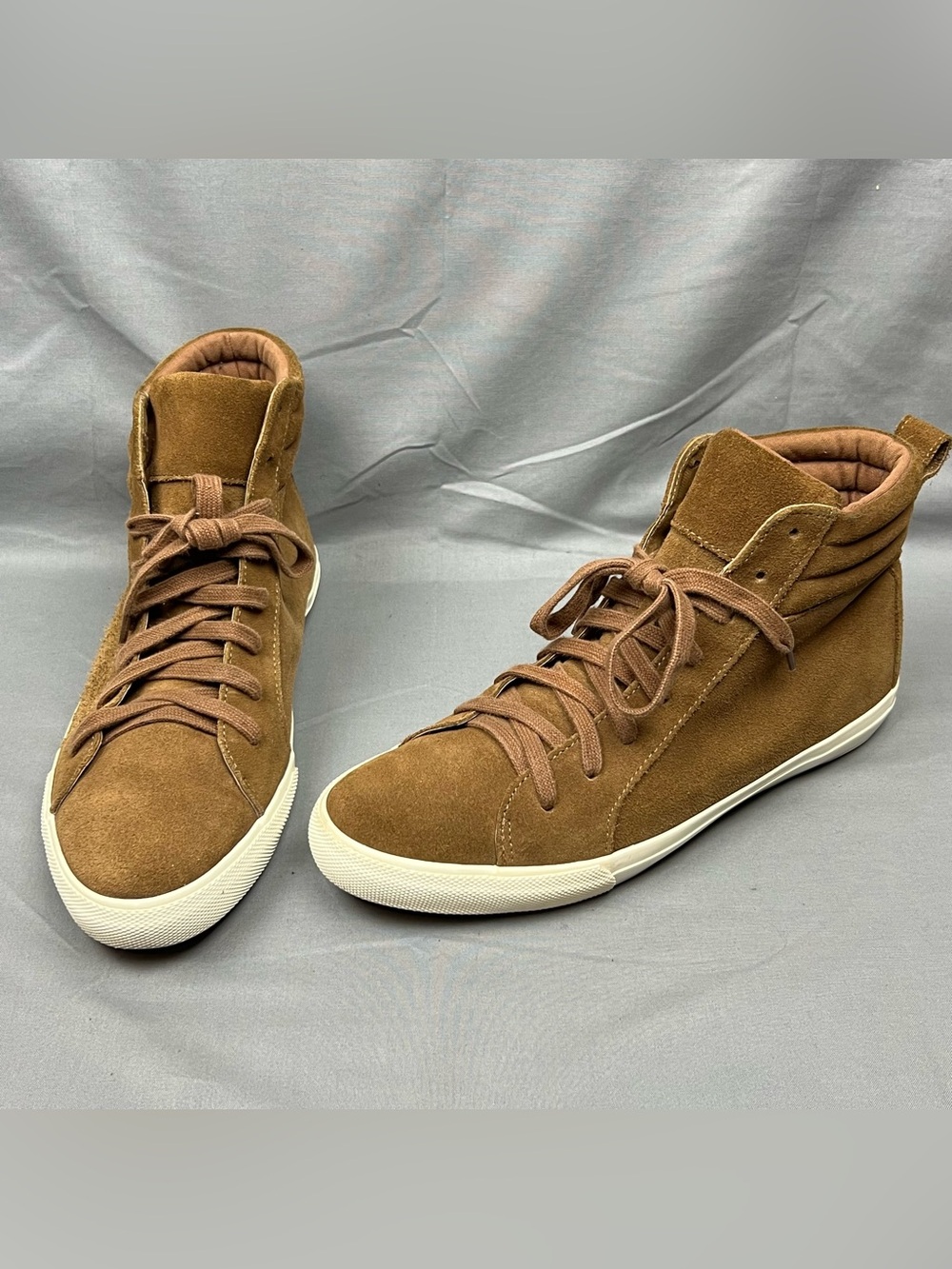 POLO RALPH LAUREN US 10.5 Gaven Suede Hi-Top Sneakers Men’s Camel Brown